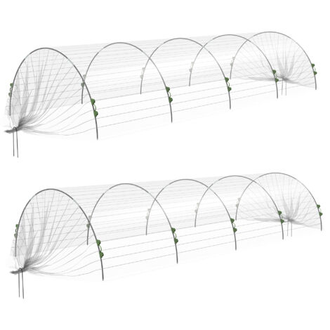 Mini Serre Tesmotor 70x70x80 Cm - Pop-up Instantanée - Protection Plantes Intérieur/extérieur - PVC Transparent Avec Fermeture éclair - Inclut Piquets De Fixation