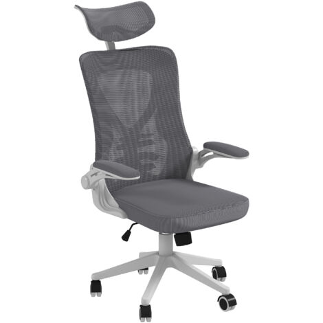 Vinsetto Sedia Ergonomica ad Altezza Regolabile con Poggiatesta e Braccioli (1/5)