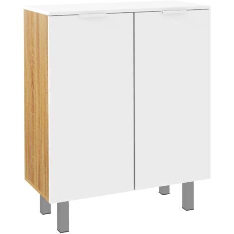 Scarpiera HOMCOM Salvaspazio - Mobile Moderno Con Ante Morbide E Ripiani Regolabili, Bianco - Foto 13