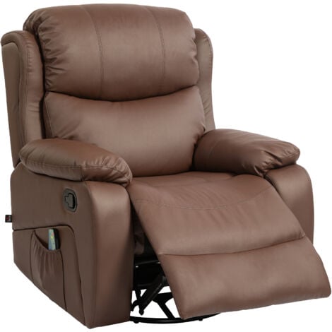 HOMCOM Poltrona Reclinabile Massaggiante Riscaldata con