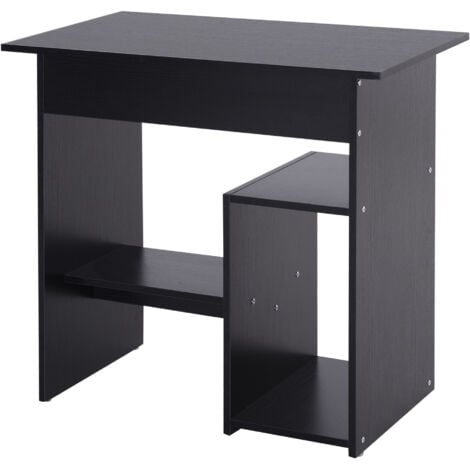 HOMCOM Scrivania PC Moderna con Ripiano per CPU e Spazio per Tastiera Nero