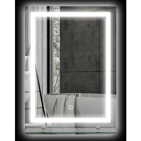 Specchio Da Bagno retroilluminato LED SMART (200x70cm) Retroiluminato con illuminazione con Interruttore Freddo Bianco | Leroy Merlin