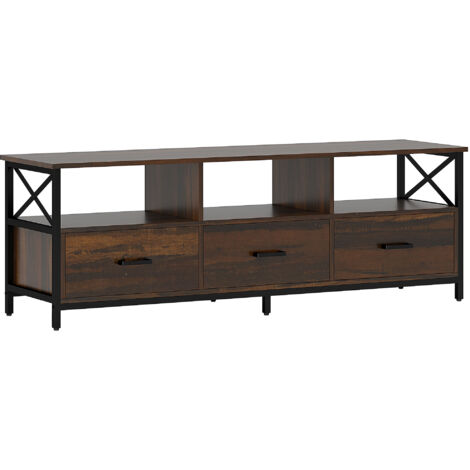 Mobile TV HOMCOM 47'' Con Cassetti In Tessuto - Design Moderno Per Soggiorno E Camera - Foto 4