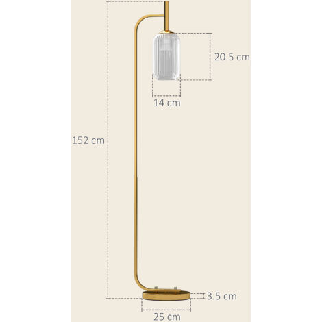Trade Shop - Lampada Piantana Da Terra 180cm 2 Bracci Paralume Luce Orientabile Casa Ufficio Nero 85906056