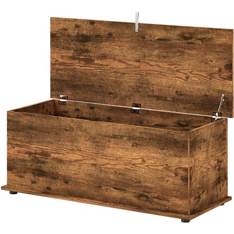 HOMCOM Panca Fondo Letto Multiuso con Capacità 60 kg in Truciolato Marrone (1/5)