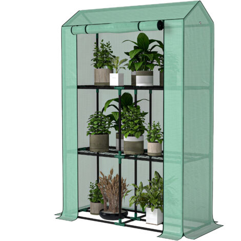 Worth Serra Da Giardino Mini 5 Livelli Con Ruote – 190x68x48 Cm – Copertura In PVC, Telaio Metallico - 3