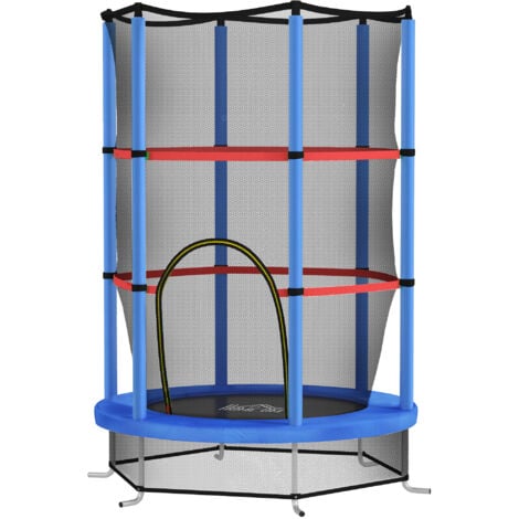 Trampolino Elastico HOMCOM Per Bambini 3-6 Anni - Con Rete Sicurezza, 6 Colonne, Ø140cm, Portata 45kg - Foto 7