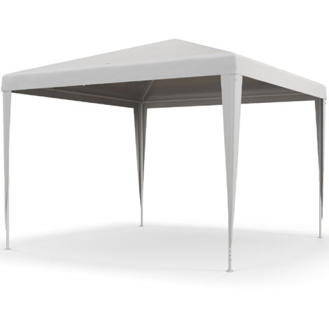 Outsunny Gazebo da Giardino 3x3m Portatile Copertura Anti UV Bianco