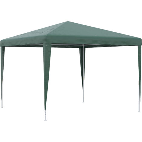 Outsunny Gazebo da Giardino 3x3m Portatile Copertura Anti UV Verde