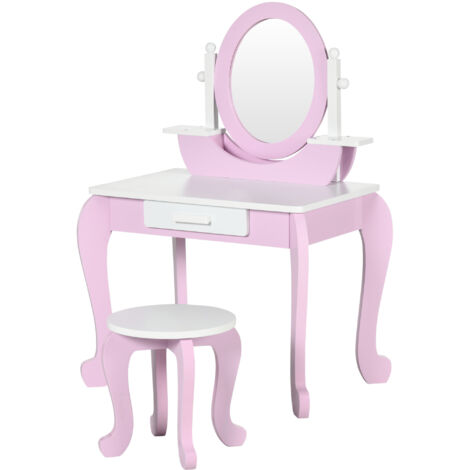 My Little Step Sgabello - Sgabello per bambini con dragone rosa