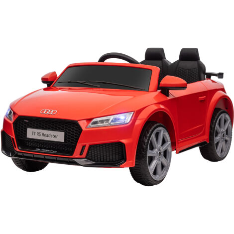 HOMCOM Auto Elettrica per Bambini AUDI TT con Telecomando Rosso
