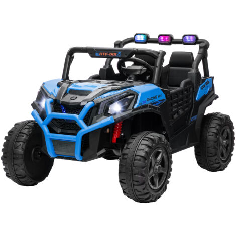 AIYAPLAY Macchina per Bambini 3-8 Anni 24V 2 Posti 3 Velocità e Telecomando Blu