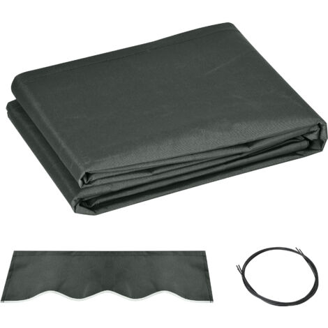 Outsunny Telo di Ricambio per Tenda a Bracci in Poliestere da 4x2.5 m Grigio