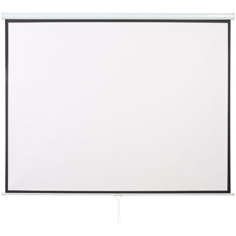HOMCOM Telo Proiettore 120" Schermo di Proiezione a Muro per Proiettori LED LCD