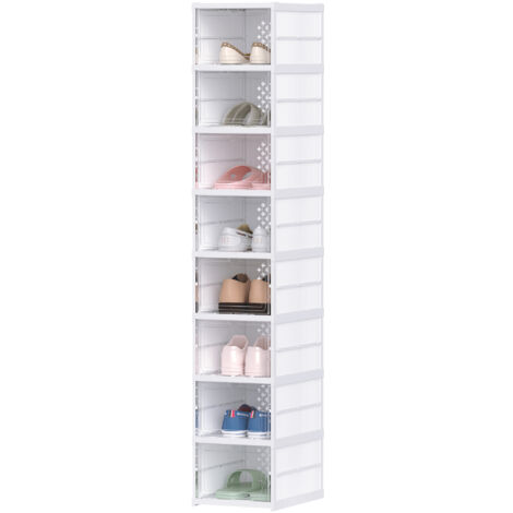 Contenitori Impilabili Dbest Quik Box 8,5L Con Ante | Pieghevoli Con Ruote E Coperchio | Per Camera, Ufficio, Dormitorio - 4
