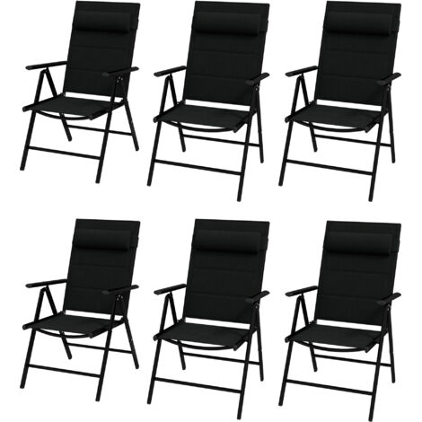 Outsunny Sedia da Campeggio Pieghevole con Schienale Regolabile su 4 Livelli, Sedia per Esterno in Alluminio, Legno e Tessuto Oxford, per Esterni Picnic Spiaggia Giardino, Nero e Argento