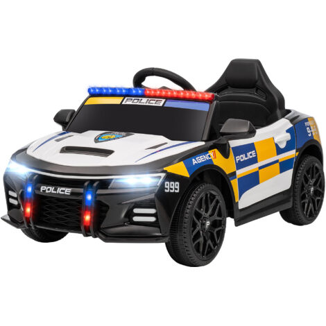 AIYAPLAY Auto Elettrica per Bambini della Polizia con Telecomando e Musica (1/5)