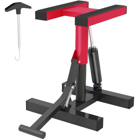 HOMCOM Cavalletto Sollevamoto in Acciaio Capacità 150kg Altezza Regolabile