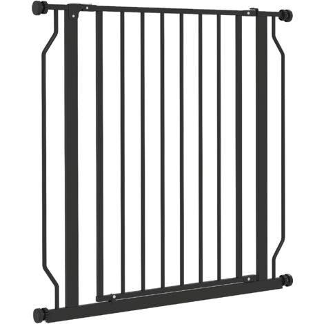 PawHut Cancellino per Cani Estensibile 75-85x76 cm in Acciaio e ABS Nero