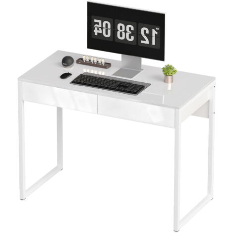 HOMCOM Scrivania Tavolo per Computer, Scrivania da Ufficio con Cassetto