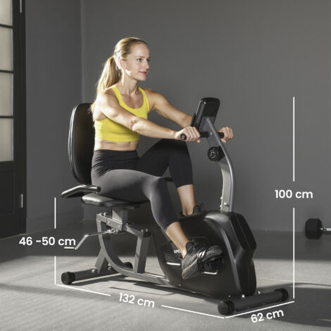 SPORTNOW Cyclette Magnetica Pieghevole a 8 Resistenze Rosso | Italy