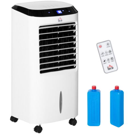 Climatizzatore Mobile Con Umidificazione Dell'aria Raffreddamento Ad Acqua Condizionatore Raffreddatore D'aria Timer 8H Telecomando Spazio Di Utilizzo 20㎡ 600W Abs 38.2X31.6X76Cm