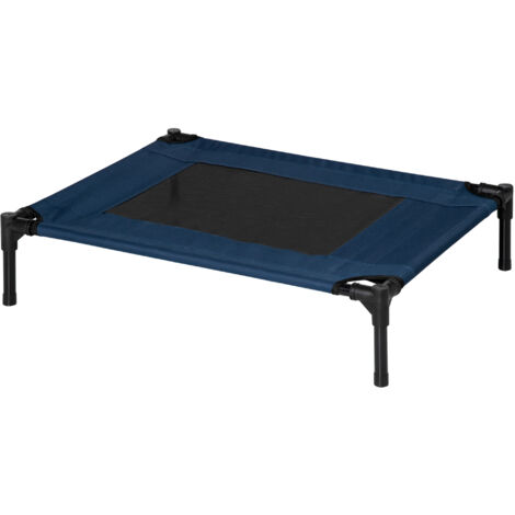 PawHut Letto Rialzato per Cani fino 20kg, Campeggio, Impermeabile - 76x61x18cm