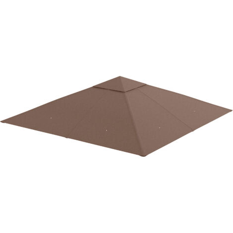 Outsunny Tetto di Ricambio Telo Sostitutivo per Gazebo Traspirante Ф3m