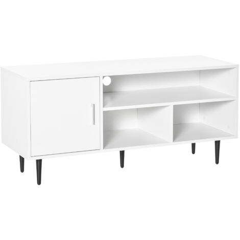 HOMCOM Mobile TV Moderno Con Ripiani E Armadietti In Legno Quercia - Foto 3