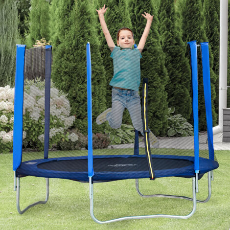 HOMCOM Trampolino Fitness a 36 Molle per Adulti e Bambini in Acciaio PP e  PVC