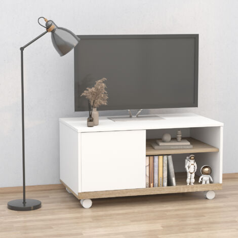 EASYCOMFORT Mobile TV Moderno con Cassetti e Vani Aperti per TV