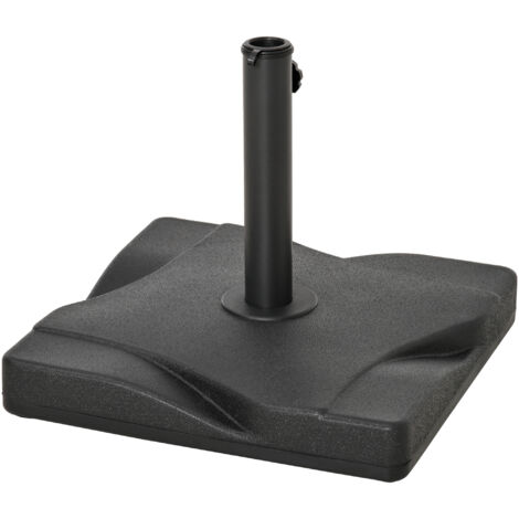 Outsunny Base per Ombrellone Quadrata da 20kg per Pali da 32-38-48mm
