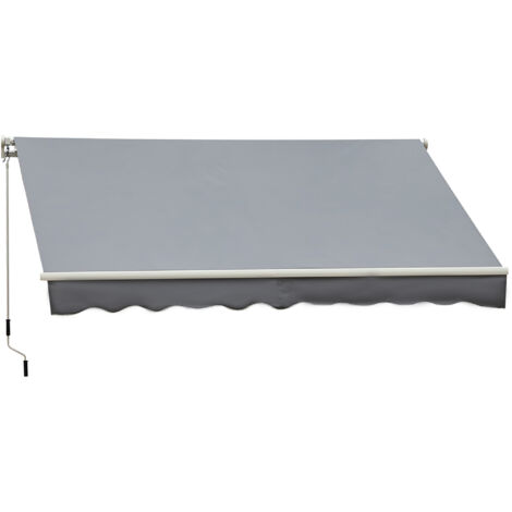 Outsunny Tenda da Sole Avvolgibile a Caduta Manuale per Porte