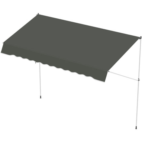 Outsunny Tenda Da Garage 1,2 X 1,79 X 1,65 M, Con Protezione UV, Porta Con Cerniera, Impermeabile, Per Attrezzi Da Giardino, Moto, Grigio Scuro