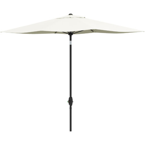 Outsunny Ombrellone 2x3 m da Giardino Rettangolare UV 50+ Beige