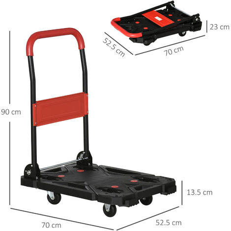 CARRELLO PIATTAFORMA CON RUOTE