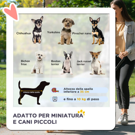 PawHut Passeggino Pieghevole per Cani Animali Domestici Blu