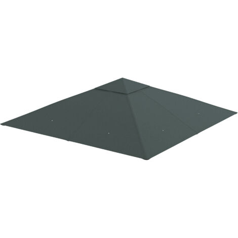 Outsunny Tetto di Ricambio 3x3 m con 8 Fori di Ventilazione per Gazebo