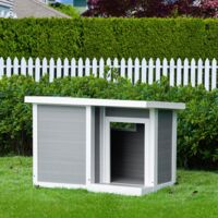 Cuccio PawHut Casetta per Cani da Esterno con Tetto Apribile e Finestra 102x70x73cm 