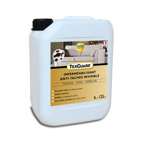 Protection anti taches tissus ou cuir - TEXGUARD  5L (+ pulvérisateur) - jusqu'à 100m²