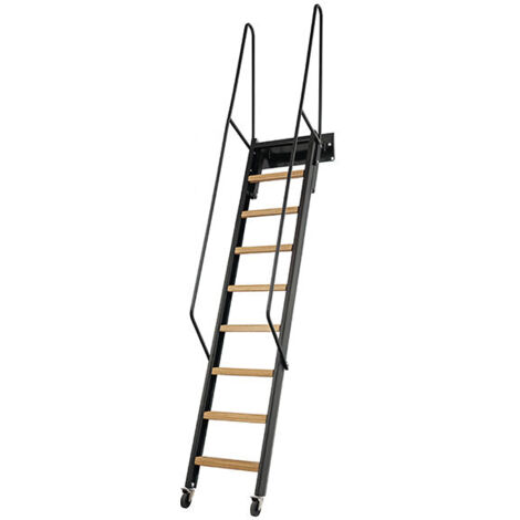 Müllertreppe Schwarz - zu erreichende Höhe 2,25m - SOPALCO/N225/MB