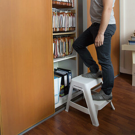 Trittleiter Plastiktritthocker grün - 5160947