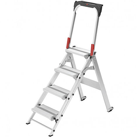 Stehleiter 4 Stufen - Maximale Arbeitshöhe 2.88m - 8884-001