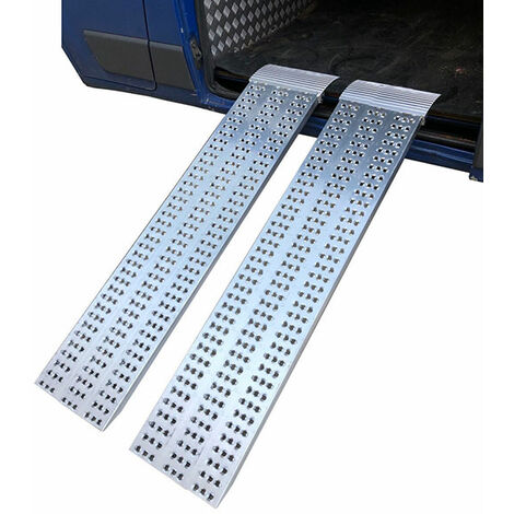 Motorradrampe 2m - Breite 300mm - Ladehöhe 529-593mm - bis 1000kg Traglast pro Paar bei Achsenabstand 1250mm - als Einzelstück verkauft - M030B3/HS/20U
