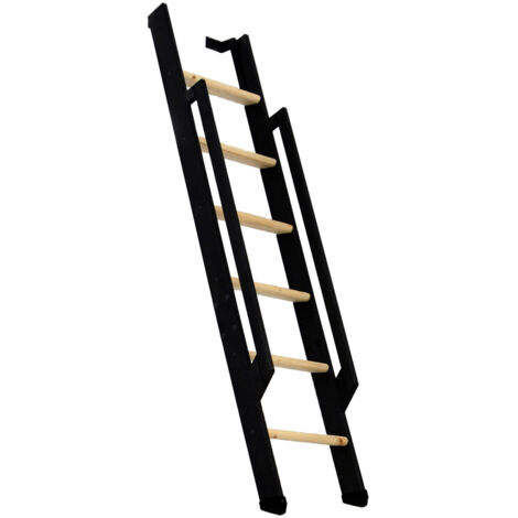 Minka Wangentreppe Strong 152cm max. Geschosshöhe Fichte schwarz