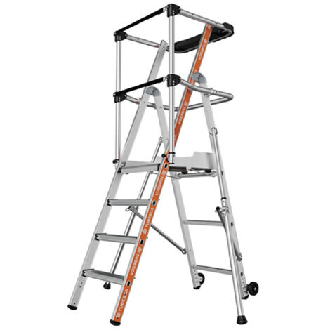 Podestleiter 8-stufig - Max. Arbeitshöhe 3.63m - 2274107