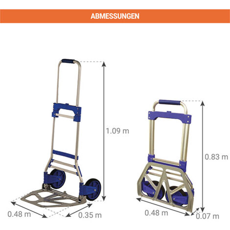 Strongway P-Griff Sackkarre - 453,6 Kg Tragkraft Mit übergroßer Ladefläche