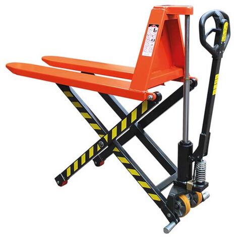 Hochhubwagen mit Gabeln 1140x520mm - Tragfähigkeit 1000kg - Paletten in Höhe halten – Palettierung - JL5210 (1/5)