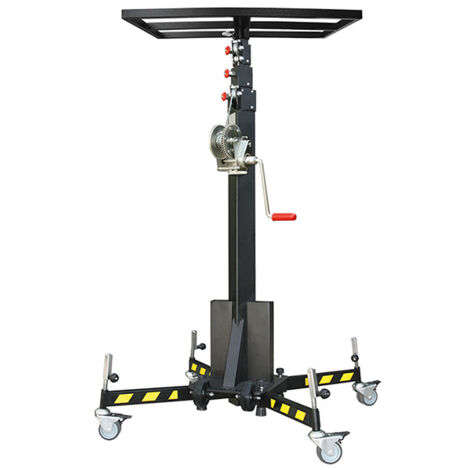 Hebebühne 125kg - Mit nicht klappbarer, durchbrochener Plattform 750x450mm - LP125R-GPA2