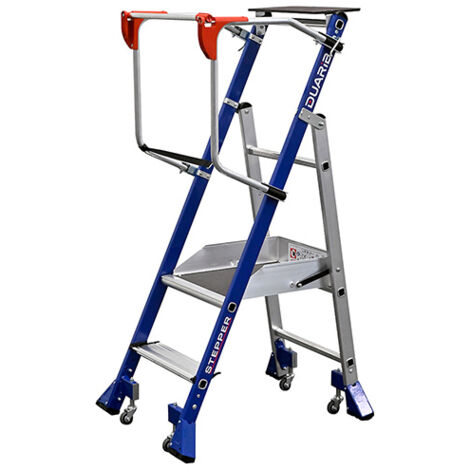 Mobile Stehleiter 2 Stufen - Maximale Arbeitshöhe 2.50m - 614912
